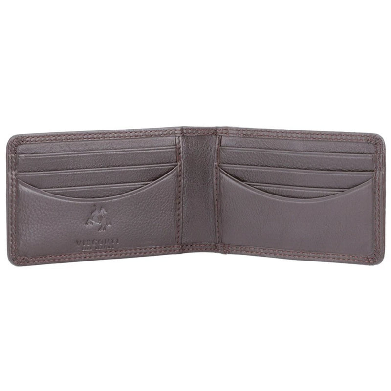 Visconti Heritage HT5 Nelson Choc Brown Leather Credit Card Holder