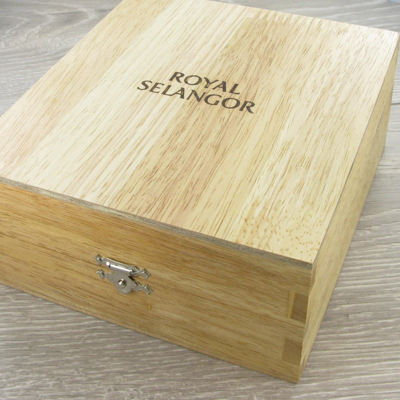 Royal Selangor Luxury Hip Flask & Wood Box by Erik Magnussen