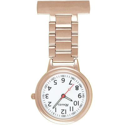Easy Read Engraved Nurse Fob Watch Rose Gold R1101.40 - Engraveitnow Ltd