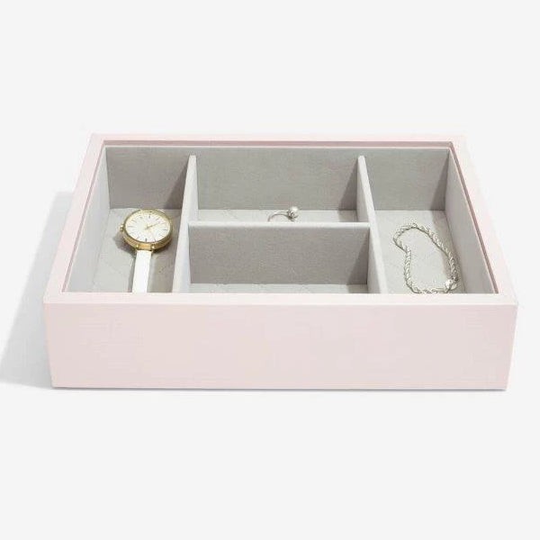 Stackers Blossom Pink Leather Jewellery Box Set2 75455