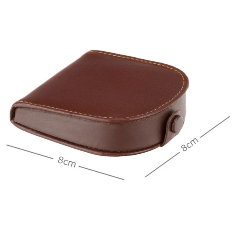Visconti Coin Tray Purse Brown Leather TRY5