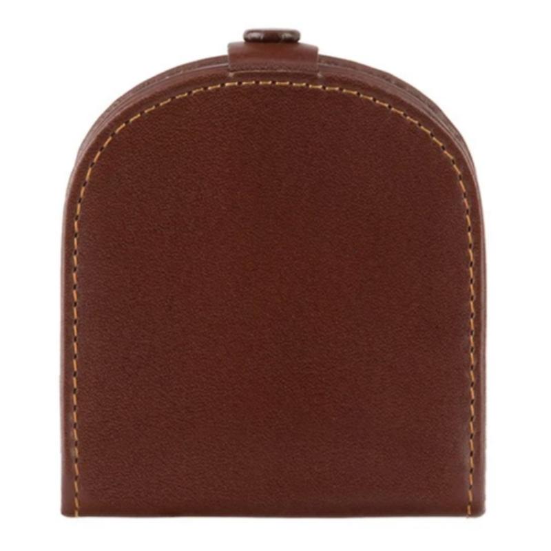 Visconti Coin Tray Purse Brown Leather TRY5